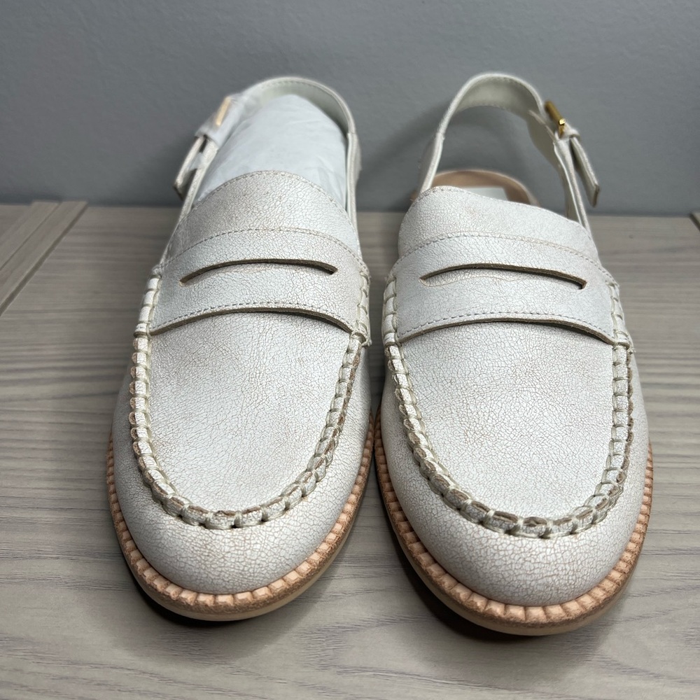 Dolce Vita Slingback Loafers - Off White - Hardi - Size 11 - NIB